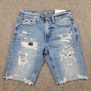 American Eagle Distressed Cutoff Denim Shorts Womens Size 26 Light Wash